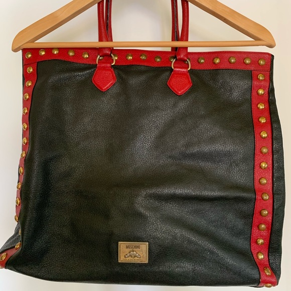 Authentic Vintage Moschino Leather is Forever Tote - Picture 3 of 10